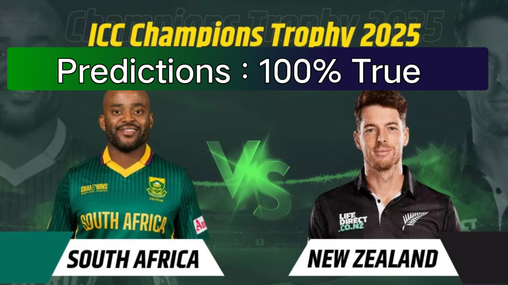 South Africa vs New Zealand Champions Trophy 2025 semi-final Dream11 prediction fantasy team picks.